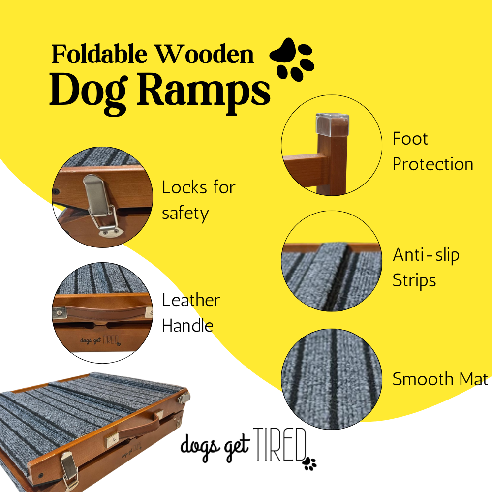 39" Foldable Portable and Anti-Slip Dog Ramp for Small and Medium Sized Dogs